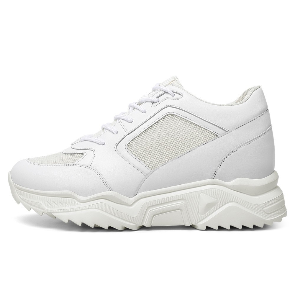 GoldMoral Men’s White Leather...
