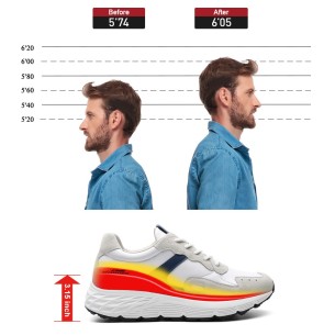 GoldMoral Stylish Men’s Height Increase Sneakers... 2